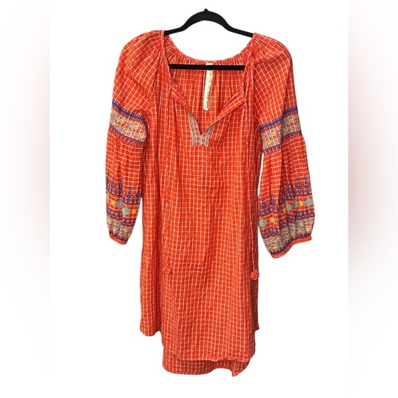 ✨ Uncle Frank x Anthropologie Embroidered Balloon Sleeve Dress | Size M ✨ - Picture 2 of 5